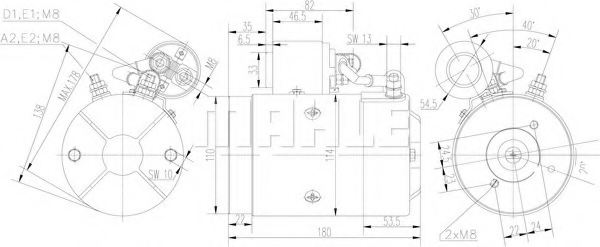 MAHLE ORIGINAL MM 44 Electric Motor